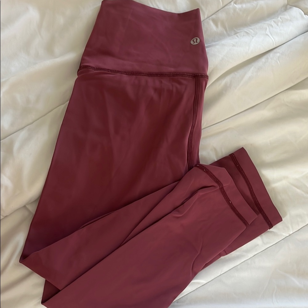 lululemon athletica Burgundy Leggings
